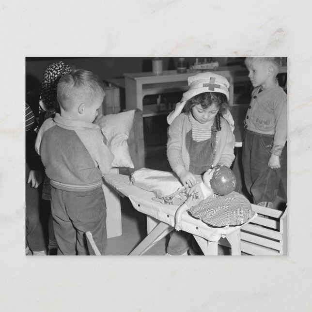 Little Nurse, 1943 Postcard (Front)