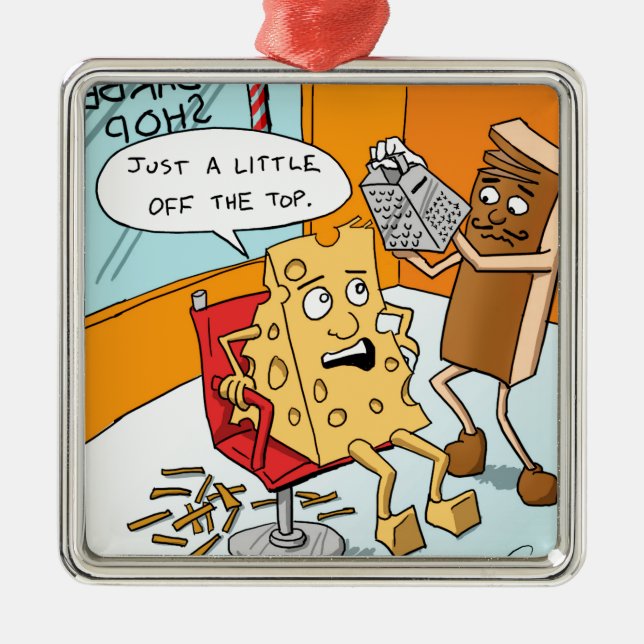 "Little off the Top" Metal Tree Decoration (Front)