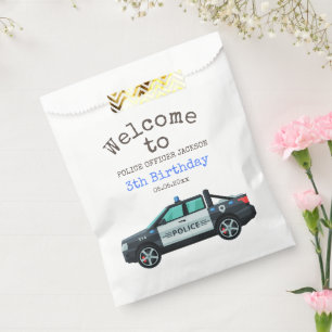 Little Officer Police Birthday Personalized Favour Bags