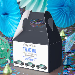 Little Officer Police Birthday Personalized Favour Box