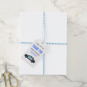 Little Officer Police Birthday Personalized Gift Tags