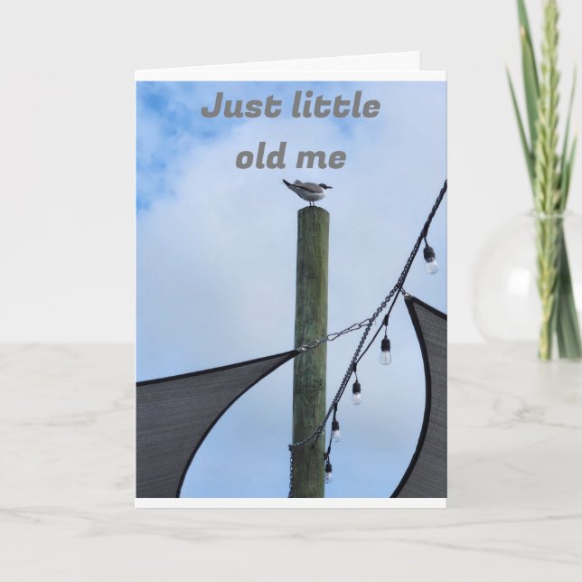LITTLE OLD ME WISHES LITTLE OLD YOU HAPPY BIRTHDAY CARD (Front)