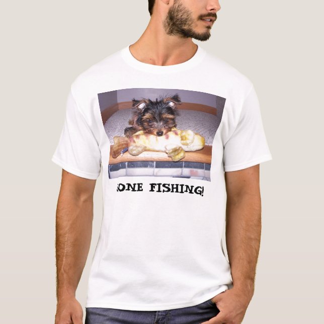 Little Oliver Lund, GONE FISHING! T-Shirt (Front)