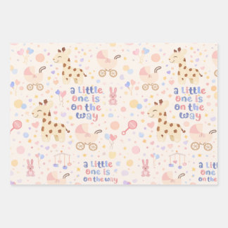Little One Baby Shower Wrapping Paper