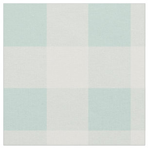 Little One Buffalo Check - soft teal Fabric