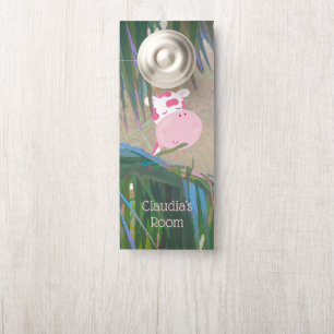 Little One Jungle Theme Custom Text Door Hanger