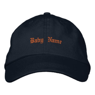 Little One Navy Charming Infant Name Navy-Cap Fit Embroidered Hat
