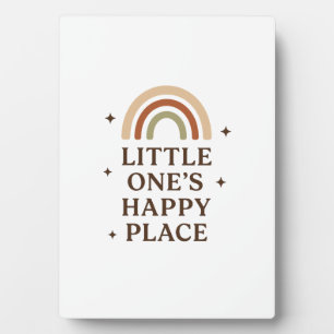 Little One’s Happy Place   Boho Rainbow Baby Decor Plaque
