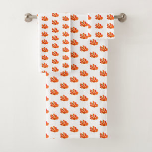 Little Orange Fish Bath Towel Set
