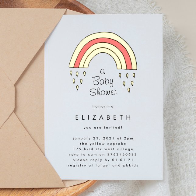 Little Over The Rainbow Baby Shower Gold Pressed (Creator Uploaded)