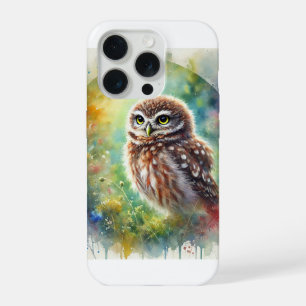 Little Owl 200924AREF128 - Watercolor iPhone 15 Pro Case