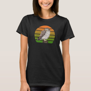 Little Owl Bird Birdwatcher Ornithologist Biologis T-Shirt