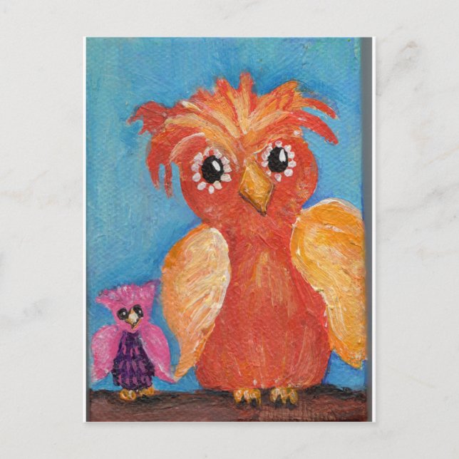 Little Owl Pals Postcard (Front)