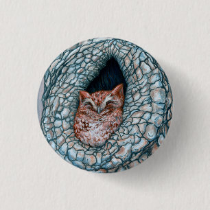 Little Owlette 3 Cm Round Badge