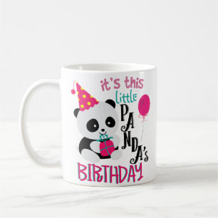 Little Panda Birthday Party Funny Coffee Mug Panda