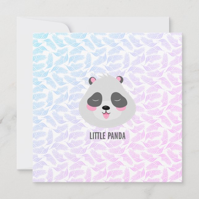 Little panda Flat Card (Front)