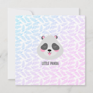 Little panda Flat Card