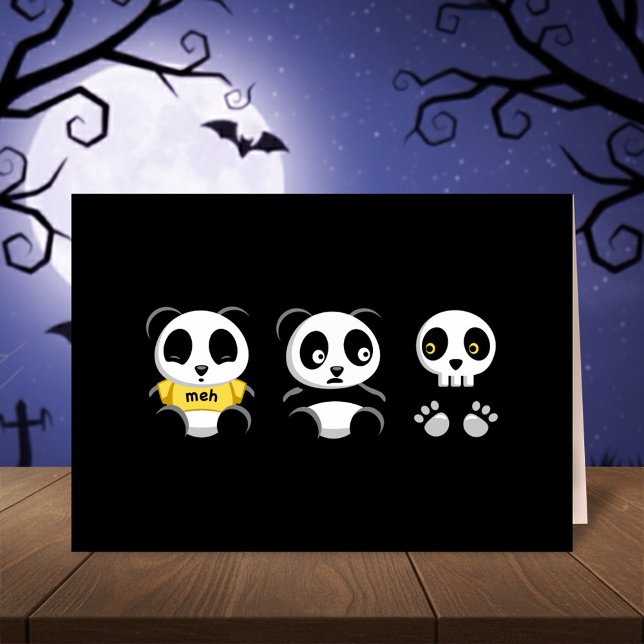 Little Pandas in the Dark Blank Card (Creator Uploaded)