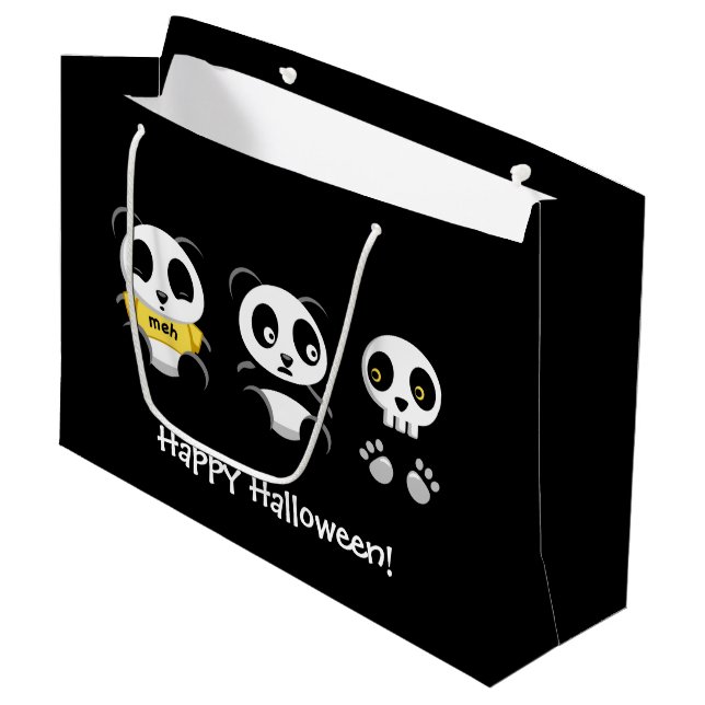 Little Pandas in the Dark Large Gift Bag (Front Angled)
