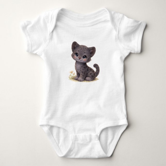 🖤 LITTLE PANTHER BABY BODYSUIT (Front)