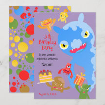 Little Party Monster and confetti Birthday Party