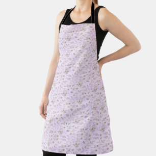 Little Pastel Purple Floral Apron