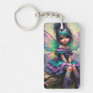 Little pastel themed fairy key ring