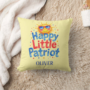 Little Patriot 4th of July Decor Cushion
