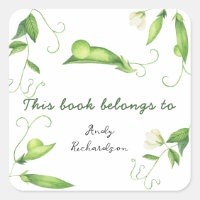 Little Pea Baby Shower - This book belongs to