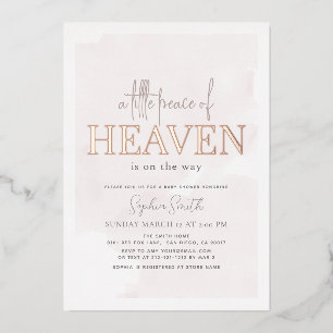 Little Peace of Heaven Pink Sky Girl Baby Shower