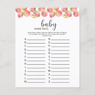 Little Peach Baby name race game