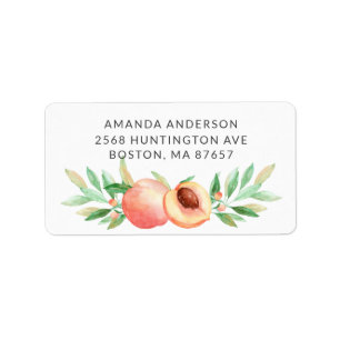 Little Peach Baby Shower Address Label