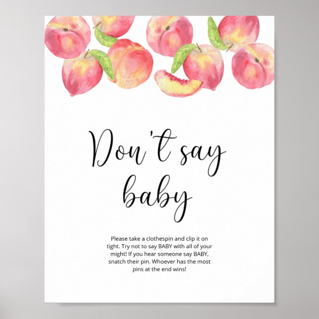 Little peach Don't say baby Poster (Front)