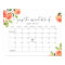 Little peach Guess the due Date calendar Poster