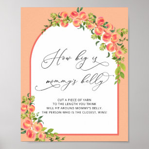 Little Peach How Big is Mummy's Belly Poster