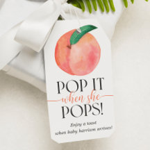 Little Peach Pop It When She Pops Gift Tag