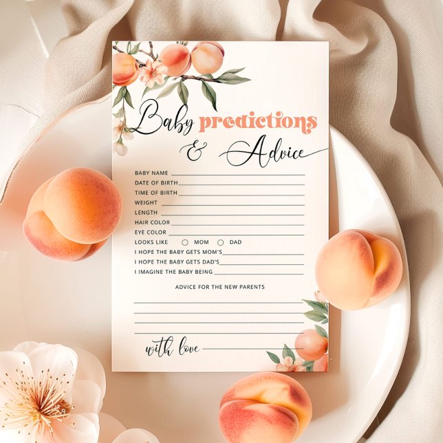 Little peach predictions and advice card (Creator Uploaded)