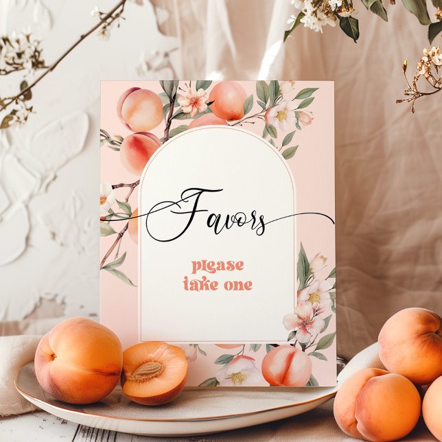 Little peach theme Favours please take one Poster (Creator Uploaded)