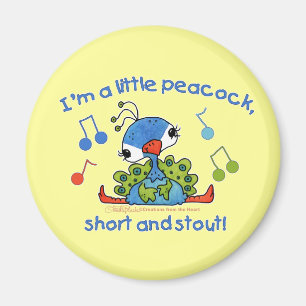 Little Peacock Short and Stout Magnet