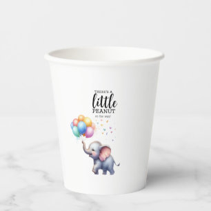Little peanut baby elephant baby shower paper cups