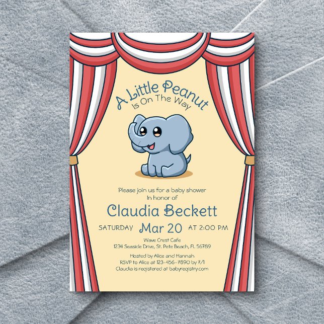 Little Peanut Baby Shower Invitation (Creator Uploaded)