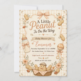 Little Peanut Baby Shower Invitation