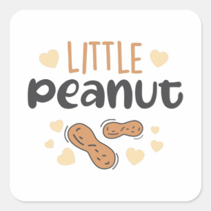 Little Peanut Baby Square Sticker