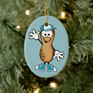Little Peanut (Blue) Ceramic Tree Decoration