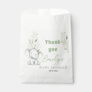 Little Peanut Eucalyptus greenery Baby shower Favour Bags