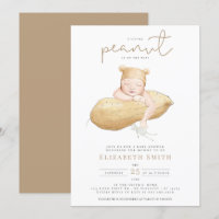 Little Peanut Gender Neutral Watercolor Baby Showe