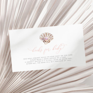 Little Pearl Books For Baby Shower Book Request Enclosure Card