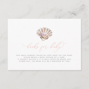 Little Pearl Books For Baby Shower Book Request Enclosure Card