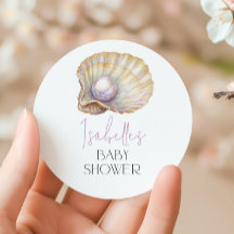 Little Pearl Ocean Oyster Beach Baby Shower 