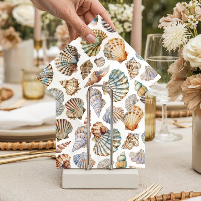 Little Pearl Sea You Soon Girl Baby Shower Napkin (Creator Uploaded)